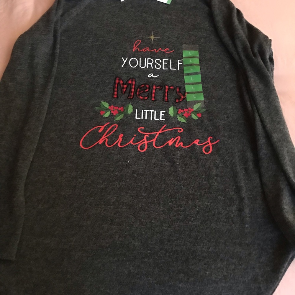 Christmas long sleeve top NWT
